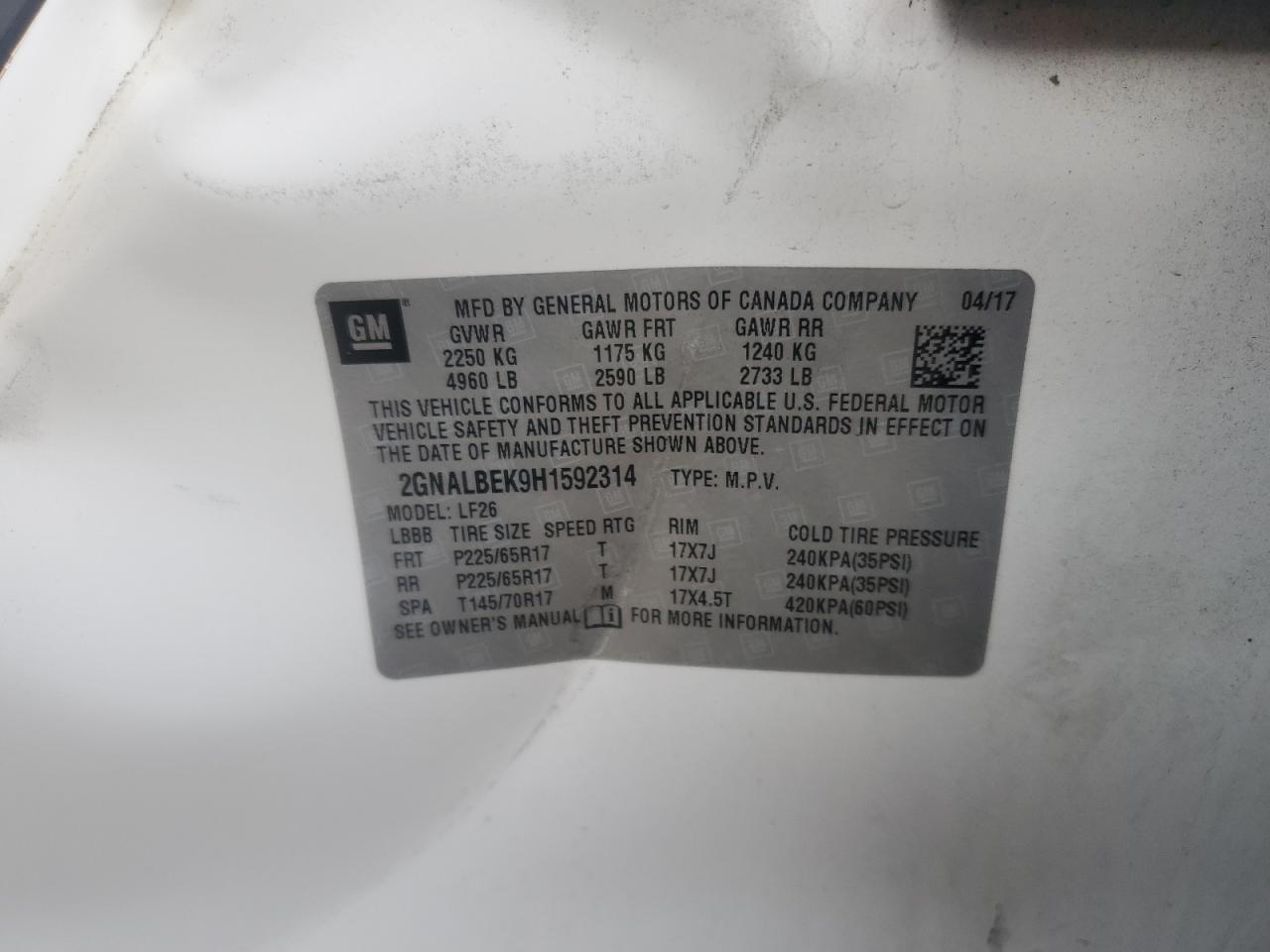 CHEVROLET EQUINOX LS