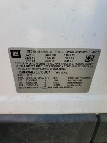 2018 CHEVROLET EQUINOX PREMIER 2GNAXMEV0J6156857