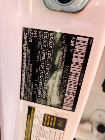 2021 MERCEDES-BENZ GLE 350 4JGFB4JB0MA437794