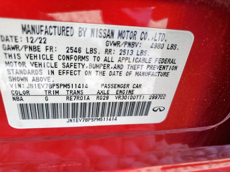 2023 INFINITI Q50 LUXE - JN1EV7BP5PM511414