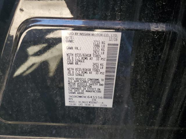 2017 NISSAN PATHFINDER 5N1DR2MM7HC645556