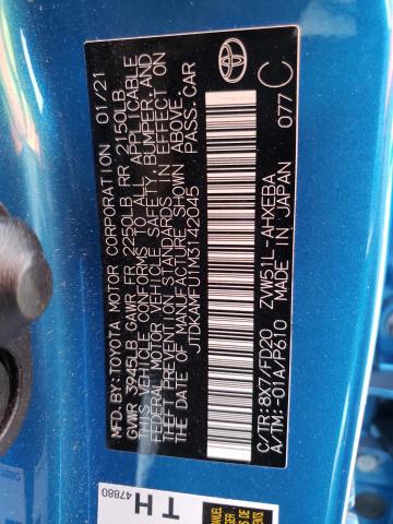 2021 TOYOTA PRIUS SPEC JTDKAMFU1M3142045