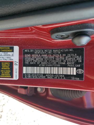 2017 TOYOTA CAMRY LE 4T1BF1FK0HU720260