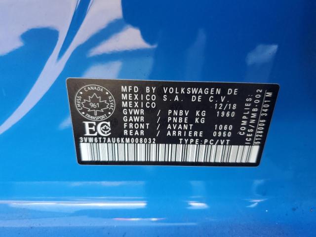 2019 VOLKSWAGEN GTI S - 3VW6T7AU6KM008032