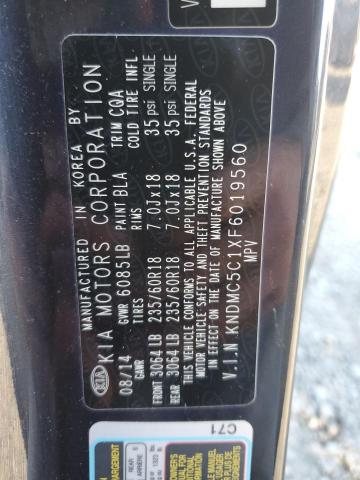 2015 KIA SEDONA EX KNDMC5C1XF6019560