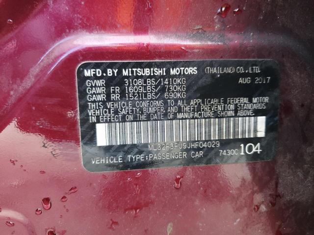 2018 MITSUBISHI MIRAGE G4 ML32F3FJ9JHF04029