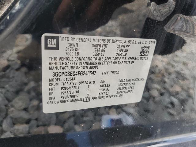 2015 CHEVROLET SILVERADO C1500 LTZ - 3GCPCSEC4FG248647