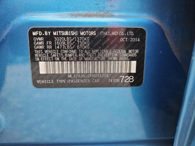 2015 MITSUBISHI MIRAGE DE ML32A3HJ2FH031204