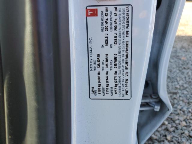 2018 TESLA MODEL 3 5YJ3E1EA8JF018352