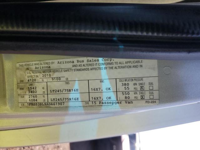 2010 FORD ECONOLINE E350 SUPER DUTY WAGON #3304058486