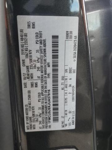 2018 FORD ESCAPE TIT 1FMCU9J9XJUA57816