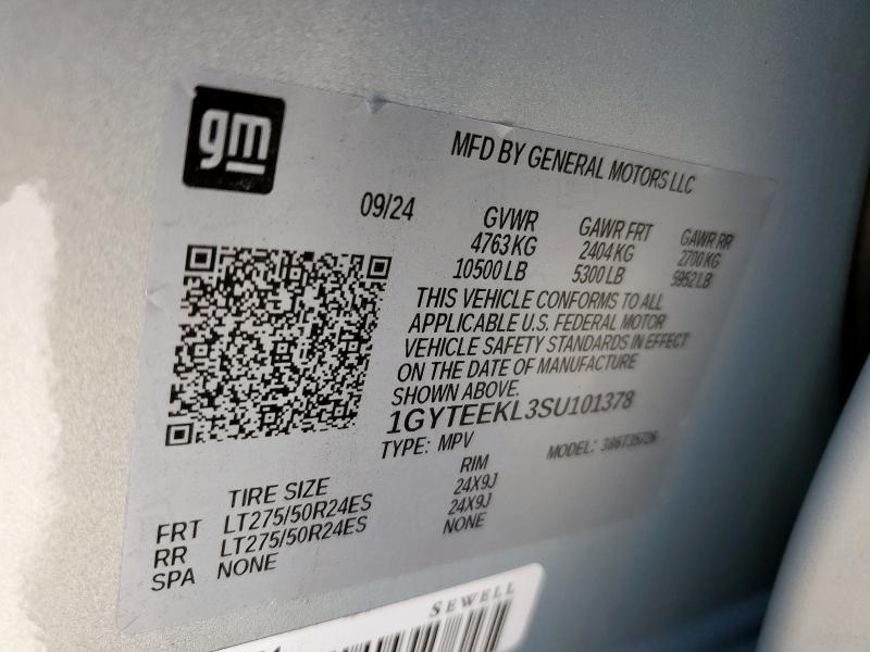 2025 CADILLAC ESCALADE I 1GYTEEKL3SU101378