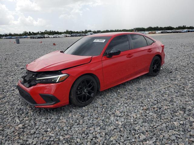 HONDA CIVIC SPOR 2022 red  gas 2HGFE2F55NH536960 photo #1