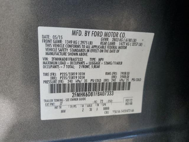 2015 FORD FLEX LIMIT 2FMHK6D81FBA07333