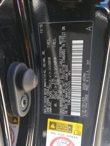 2019 TOYOTA HIGHLANDER SE 5TDKZRFH2KS574745