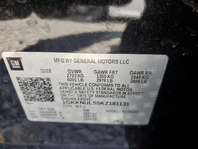 2019 GMC ACADIA SLT 1GKKNULS5KZ181131