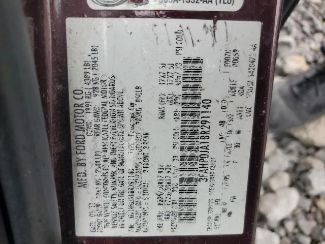 2011 FORD FUSION SEL - 3FAHP0JA1BR291140