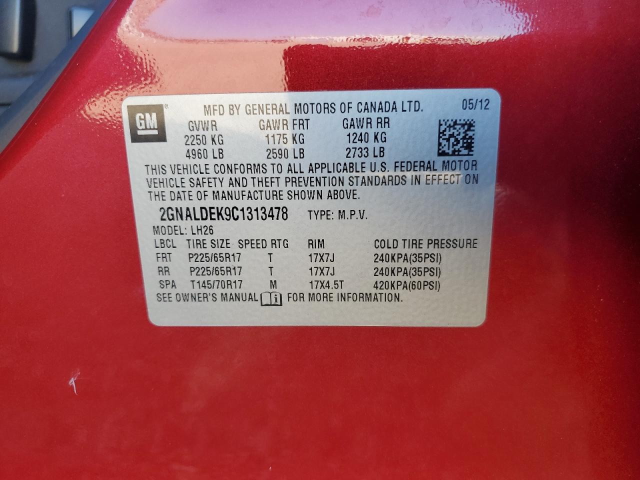 CHEVROLET EQUINOX LT