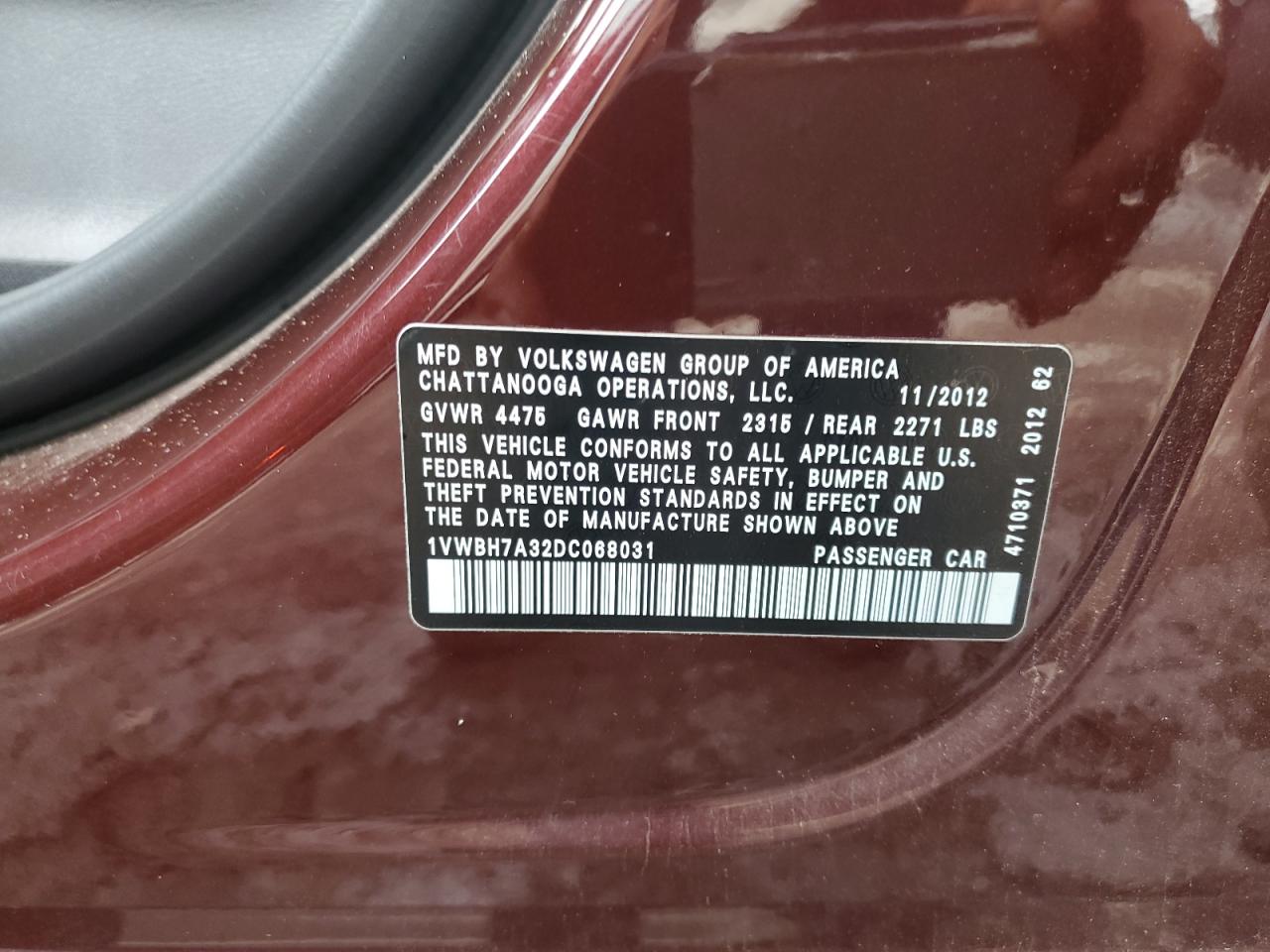 VOLKSWAGEN PASSAT SE