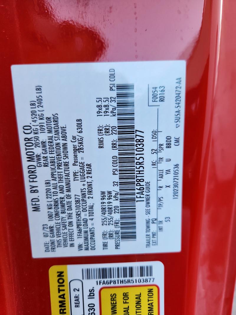 2024 FORD MUSTANG #3291524931