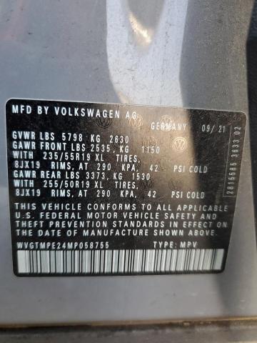 2021 VOLKSWAGEN ID.4 PRO S WVGTMPE24MP058755