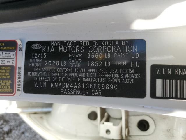 2016 KIA RIO LX KNADM4A31G6669890