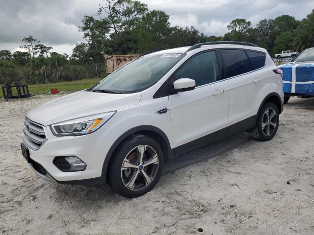 FORD ESCAPE SEL 2018 white  gas 1FMCU9HD6JUB42811 photo #1
