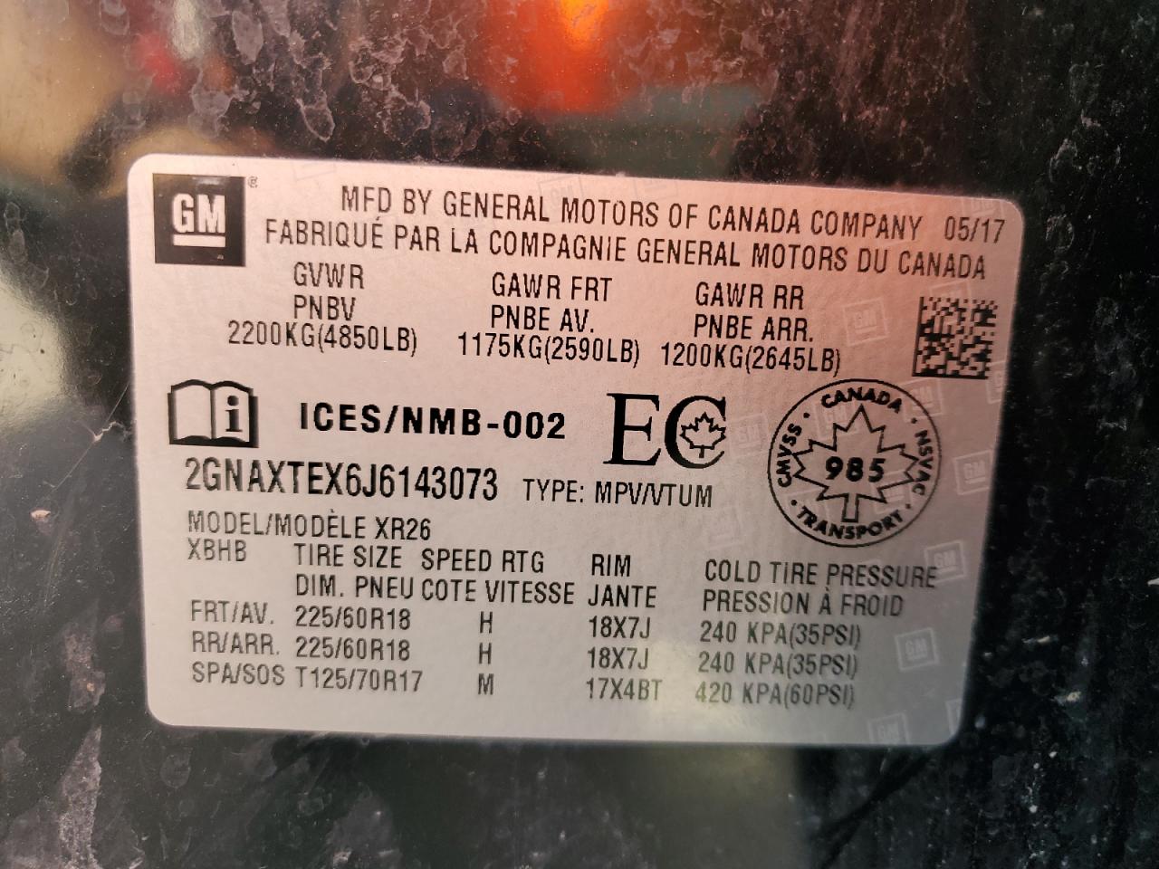 CHEVROLET EQUINOX LT