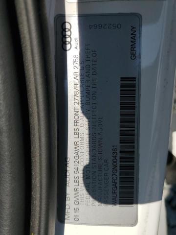 2016 AUDI A6 PREMIUM WAUFGAFC7GN004361