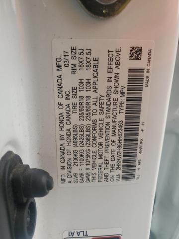 2017 HONDA CR-V EXL 2HKRW2H85HH623463