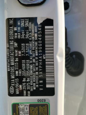 2016 KIA SORENTO EX 5XYPH4A19GG046548