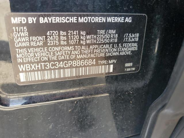 2016 BMW X1 XDRIVE2 WBXHT3C34GP886684