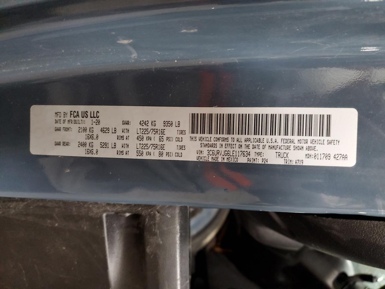 RAM PROMASTER 3500 HIGH