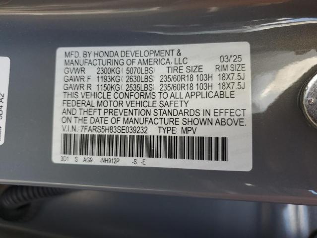 2025 HONDA CR-V SPORT 7FARS5H83SE039232