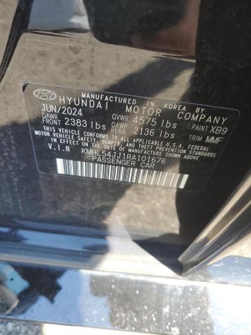 2024 HYUNDAI SONATA HYB - KMHL54JJ1RA101676