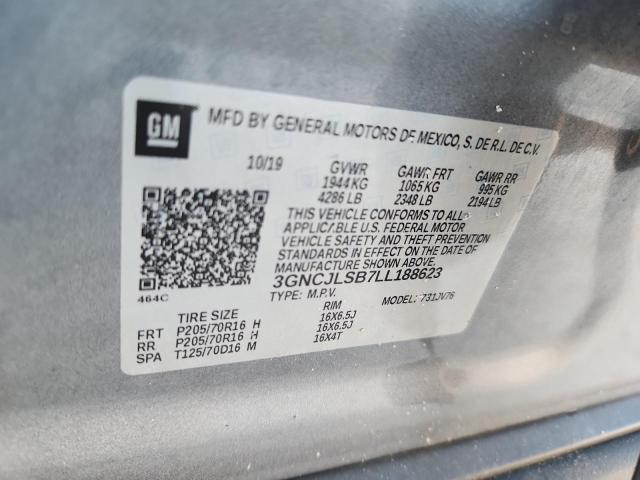 2020 CHEVROLET TRAX 1LT - 3GNCJLSB7LL188623