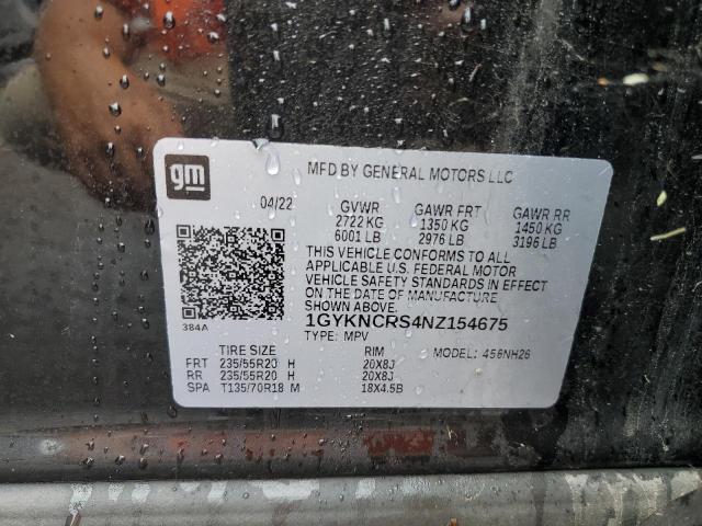 2022 CADILLAC XT5 PREMIU 1GYKNCRS4NZ154675