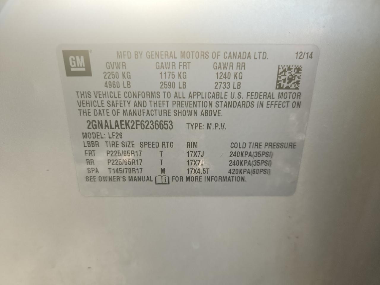 CHEVROLET EQUINOX LS