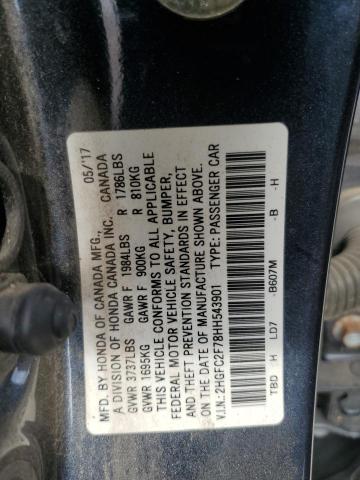 2017 HONDA CIVIC EX #3284017806