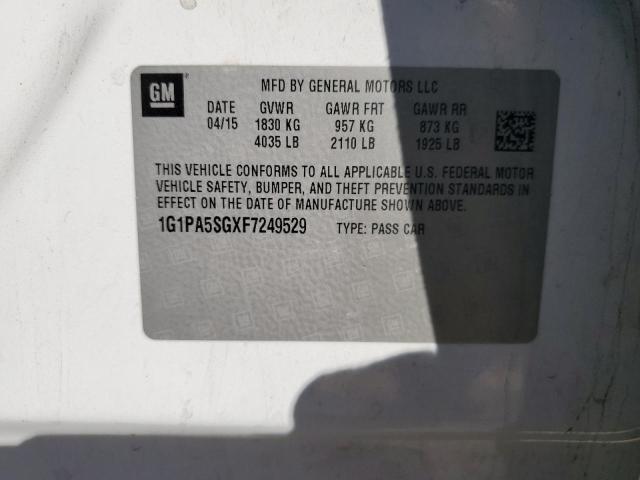 2015 CHEVROLET CRUZE LS #3294275918