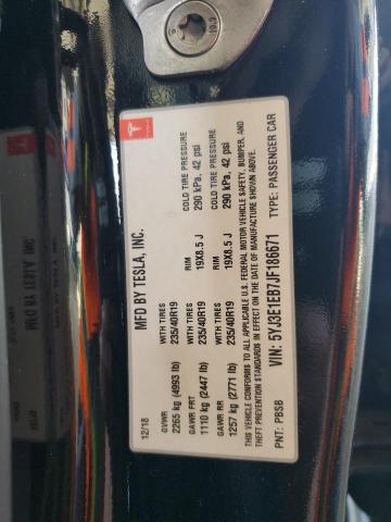 2018 TESLA MODEL 3 5YJ3E1EB7JF186671