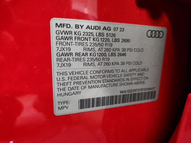 2024 AUDI Q3 PREMIUM - WA1EEDF31R1019447
