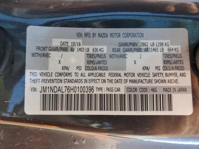 2017 MAZDA MX-5 MIATA CLUB - JM1NDAL76H0100396