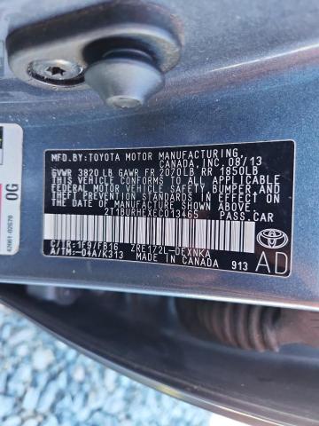 2014 TOYOTA COROLLA L - 2T1BURHEXEC013465