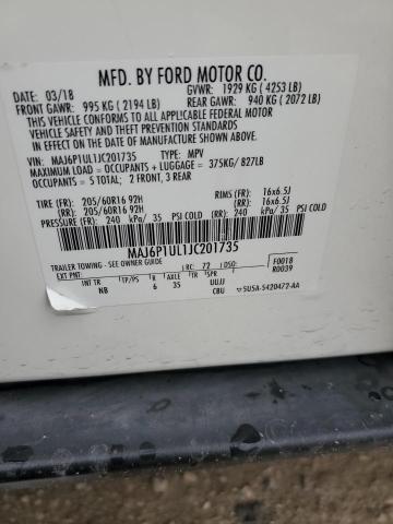 2018 FORD ECOSPORT SE MAJ6P1UL1JC201735