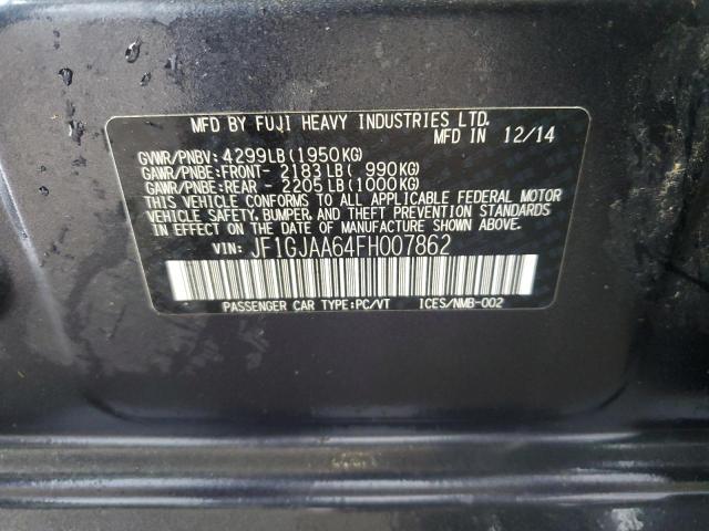 2015 SUBARU IMPREZA JF1GJAA64FH007862