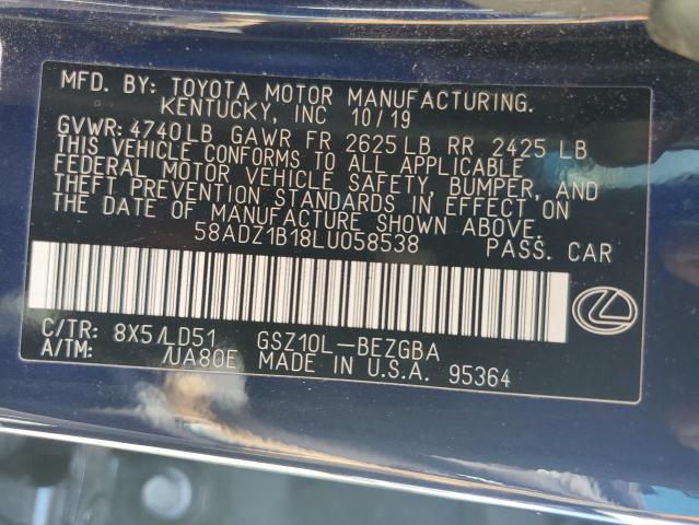 2020 LEXUS ES 350 58ADZ1B18LU058538