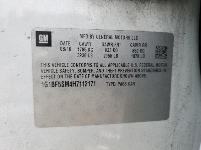 2017 CHEVROLET CRUZE PREM 1G1BF5SM4H7112171