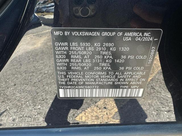 2024 VOLKSWAGEN ATLAS SE 1V2HR2CA9RC580772