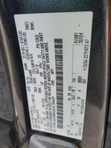 2016 FORD ESCAPE SE 1FMCU0G90GUC35437